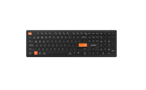 Bàn phím không dây DareU LK150D Black-Orange (Dual Mode - Scissor sw)