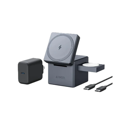 Anker Y1811 – Đế sạc không dây Anker 737 cube MagSafe 3 in 1 15W