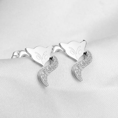 Bông tai Titan - TB016 - hồ ly phun cát nhám