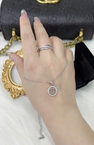 Dây chuyền Titan - TM045 - mặt dây CG đính đá