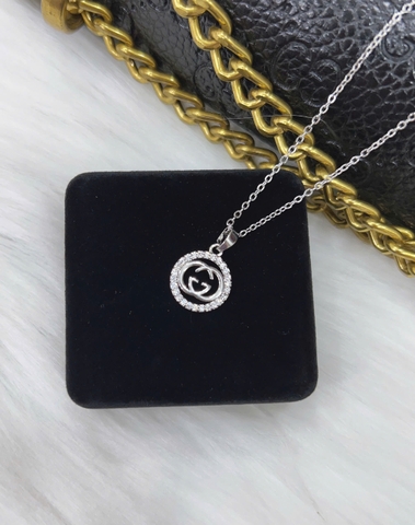 Dây chuyền Titan - TM045 - mặt dây CG đính đá