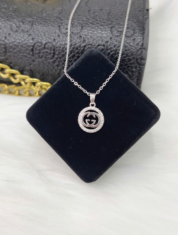 Dây chuyền Titan - TM045 - mặt dây CG đính đá