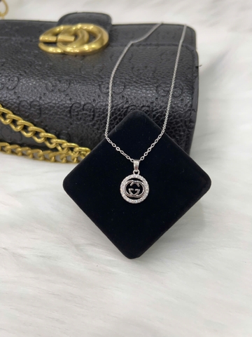 Dây chuyền Titan - TM045 - mặt dây CG đính đá