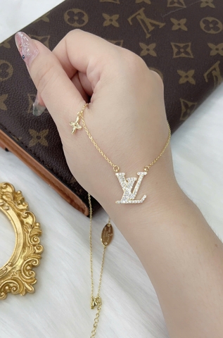 Dây chuyền Titan - TM046 - mặt LV