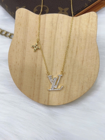 Dây chuyền Titan - TM046 - mặt LV