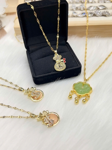 [Thanh lý tồn kho] Dây chuyền Titan - BST nhiều kiểu dáng dây chuyền màu vàng