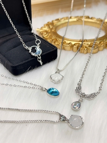 [Thanh lý tồn kho] Dây chuyền Titan - BST nhiều kiểu dáng dây chuyền màu trắng