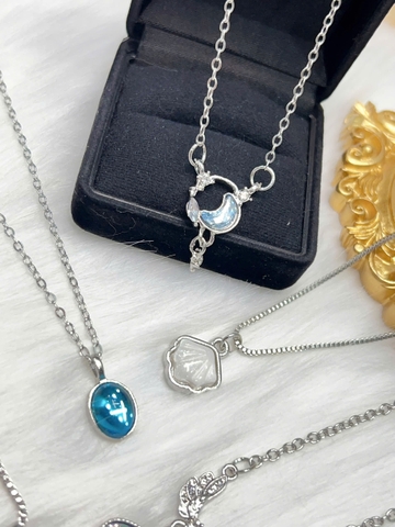 [Thanh lý tồn kho] Dây chuyền Titan - BST nhiều kiểu dáng dây chuyền màu trắng