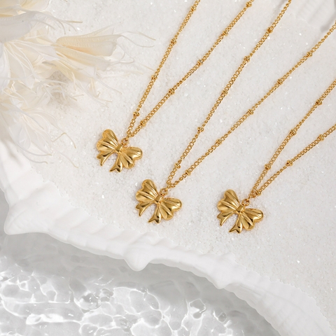 Dây chuyền Titan - mặt chiếc nơ xinh xắn