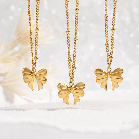 Dây chuyền Titan - mặt chiếc nơ xinh xắn