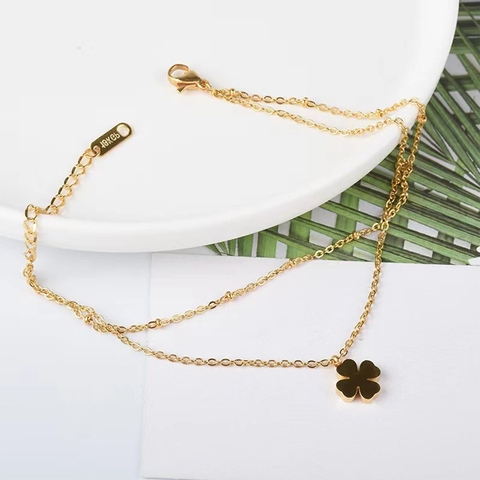 Lắc chân Titan - TA680 - Cỏ 4 lá 2 tầng