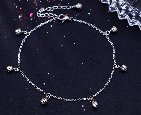 Lắc chân Titan - TA536 - 7 chuông bạc