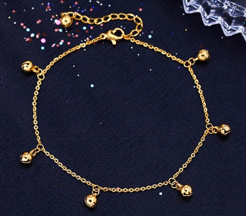 Lắc chân Titan - TA565 - 7 chuông vàng