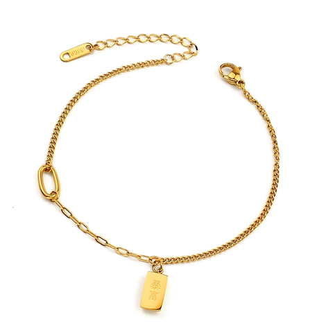 Lắc chân Titan - TA682 - thỏi vàng