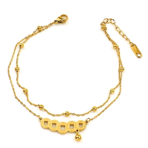 Lắc chân Titan - TA683 - 2 tầng 5 đồng tiền