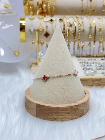 Lắc chân Titan - BST nhiều kiểu dáng màu vàng hồng