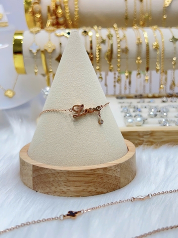 Lắc chân Titan - BST nhiều kiểu dáng màu vàng hồng