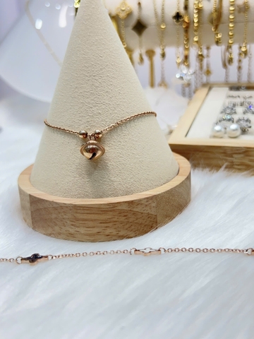 Lắc chân Titan - BST nhiều kiểu dáng màu vàng hồng