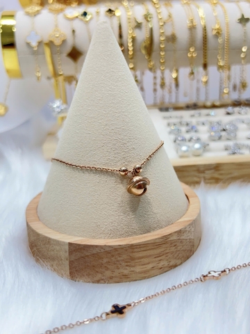 Lắc chân Titan - BST nhiều kiểu dáng màu vàng hồng