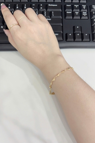 Lắc tay Titan - TA156 - Trái tim cách điệu