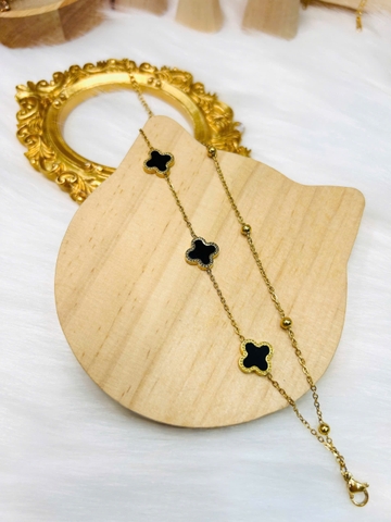 Lắc tay Titan - TM051 - hoa Van Cleef 2 tầng