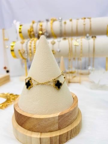 Lắc tay Titan - TM051 - hoa Van Cleef 2 tầng