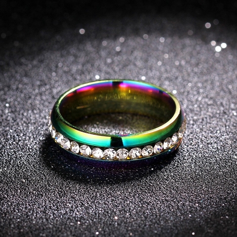 Nhẫn Titan - màu Galaxy đính kim