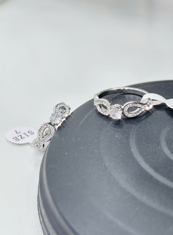 Nhẫn Titan - TC019 - Dấu vô cực đính kim