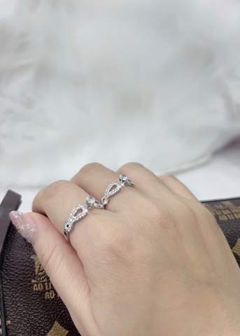 Nhẫn Titan - TC019 - Dấu vô cực đính kim