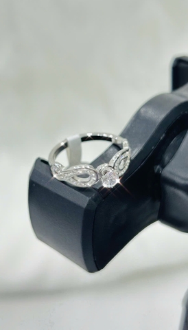 Nhẫn Titan - TC019 - Dấu vô cực đính kim