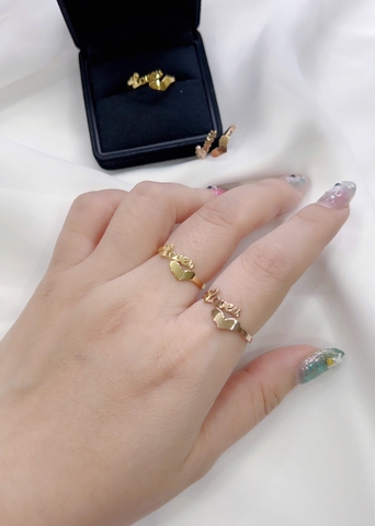 Nhẫn Titan - TC051 - Trái tim freesize