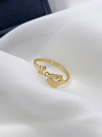 Nhẫn Titan - TC051 - Trái tim freesize