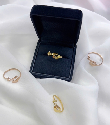 Nhẫn Titan - TC051 - Trái tim freesize