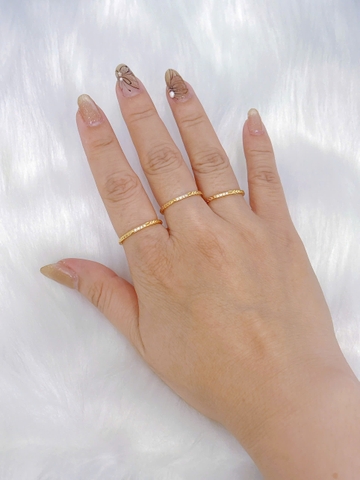 Nhẫn Titan - TC176 - Thời trang cách điệu bản mỏng