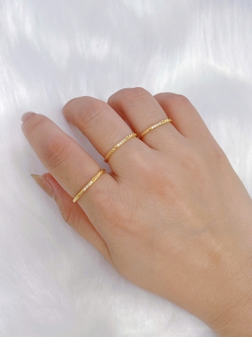 Nhẫn Titan - TC176 - Thời trang cách điệu bản mỏng