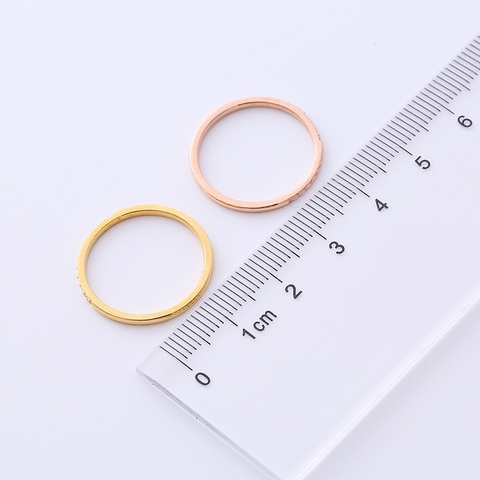 Nhẫn Titan - TC176 - Thời trang cách điệu bản mỏng