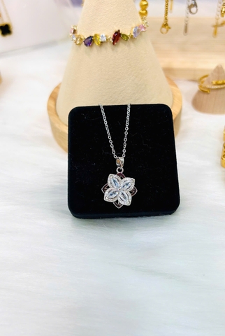 Set trang sức Titan - TM054 - biểu tượng cánh hoa xoay