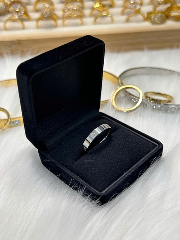 Nhẫn Titan - TC079 - Set 2 nhẫn thời trang Cartier hột cao (có tách lẻ)