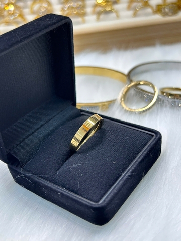 Nhẫn Titan - TC079 - Set 2 nhẫn thời trang Cartier hột cao (có tách lẻ)