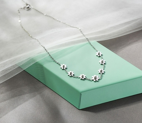 Dây chuyền Titan - TN043 - 7 hoa cúc