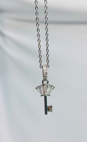 Dây chuyền Titan - TM047 - mặt chìa khóa đính đá