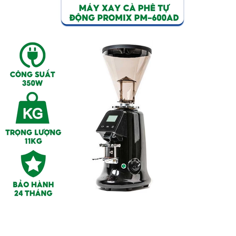 Máy xay cà phê tự động Promix PM-600AD Công suất 350W - Hàng chính hãng bảo hành động cơ 36 tháng