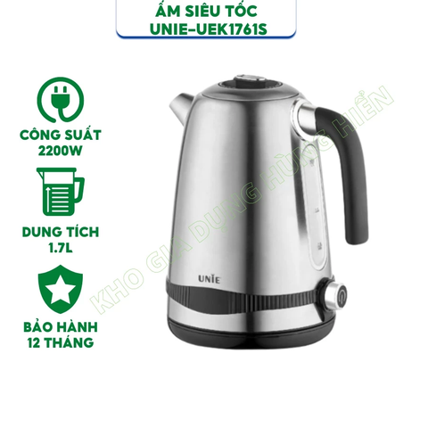 Ấm siêu tốc UNIE UEK1761S - Hàng chính hãng - Bảo hành 12 tháng