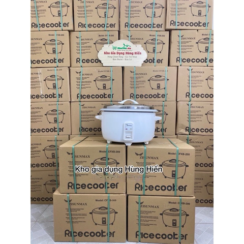 Nồi Cơm Điện Công Nghiệp Zisun CFXB-300 loại 8.5L nấu được 5-6kg gạo cho 22 người - Hàng chính hãng