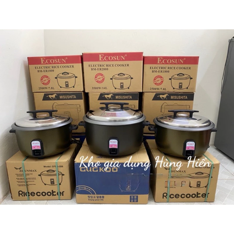 Nồi cơm điện công nghiệp Ecosun BM-ER2800 - 12L (Nấu được 8kg gạo) - Hàng chính hãng - Bảo hành 12 tháng
