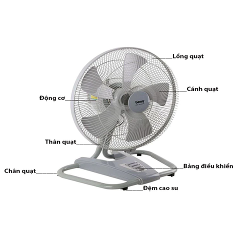 Quạt Sàn Công Nghiệp Benny BF-181F - Công suất 120W - 3 tốc độ gió - Bảo Hành Chính Hãng 24 tháng