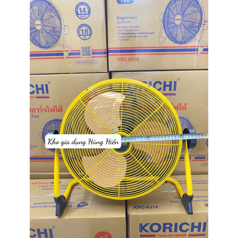 QUẠT TÍCH ĐIỆN KORICHI KRC-6314 - HÀNG CHÍNH HÃNG