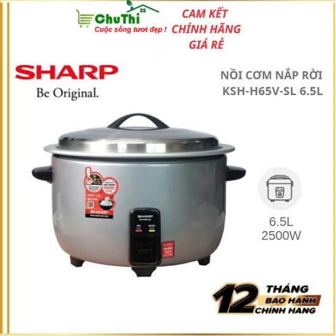 Nồi cơm điện nắp rời Sharp 6.5L, 7.8L, 9L - Hàng chính hãng - Bảo hành 12 tháng