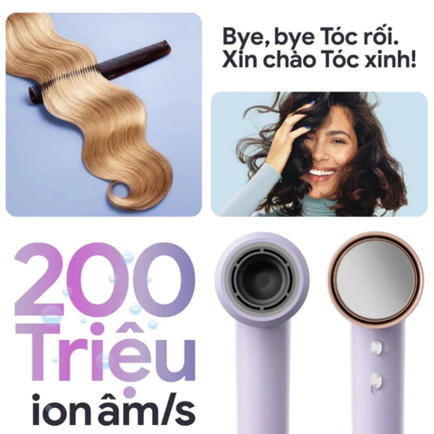 Máy sấy tóc 2GOOD ion 2 - Công suất 1600W - Công nghệ ion âm - Bảo hành 12 tháng