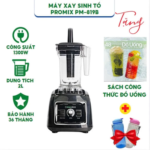 Máy xay sinh tố công nghiệp PROMIX - PM819B Công suất 1300W Dung tích 1.5l - Hàng chính hãng Bảo hành 36 tháng